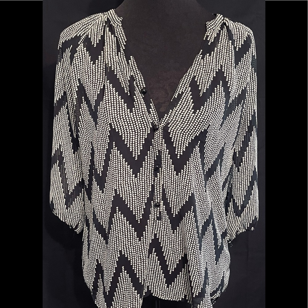 Forever 21 Chevron Blouse